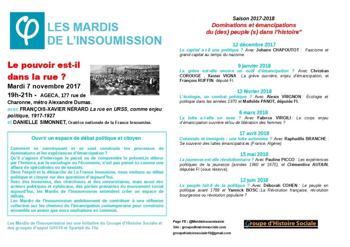 MARDIS INSOUMISSION 2017 2018
